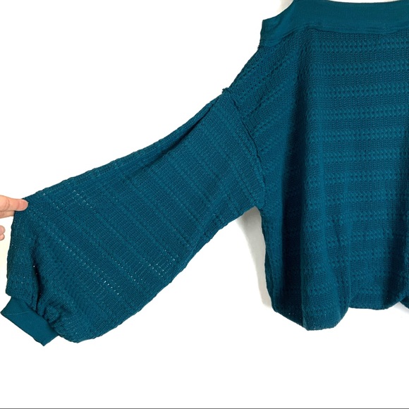 Free People Sistine Cold Shoulder Hacci Knit Top - Picture 6 of 12